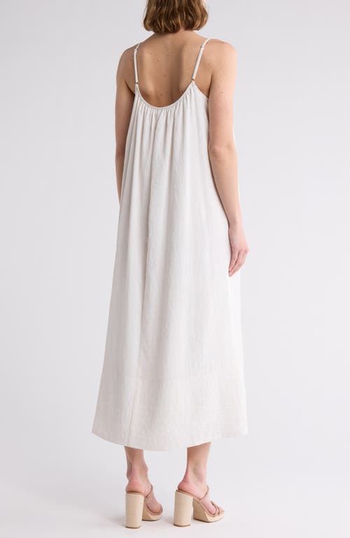 Lush Swing Maxi Tank Dress In White