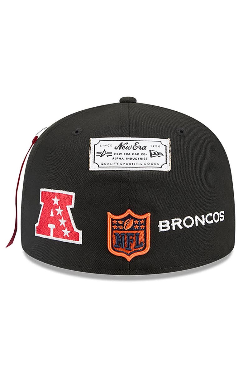 New Era x Alpha Industries Men's New Era x Alpha Industries  Black Denver Broncos 59FIFTY Fitted Hat, Alternate, color, 