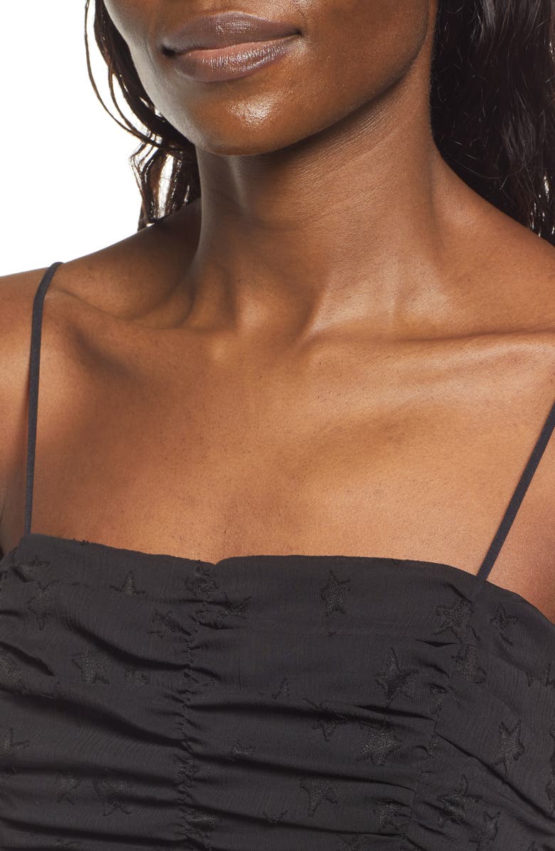 AREA STARS Star Jacquard Asymmetric Cocktail Dress, Alternate, color, 