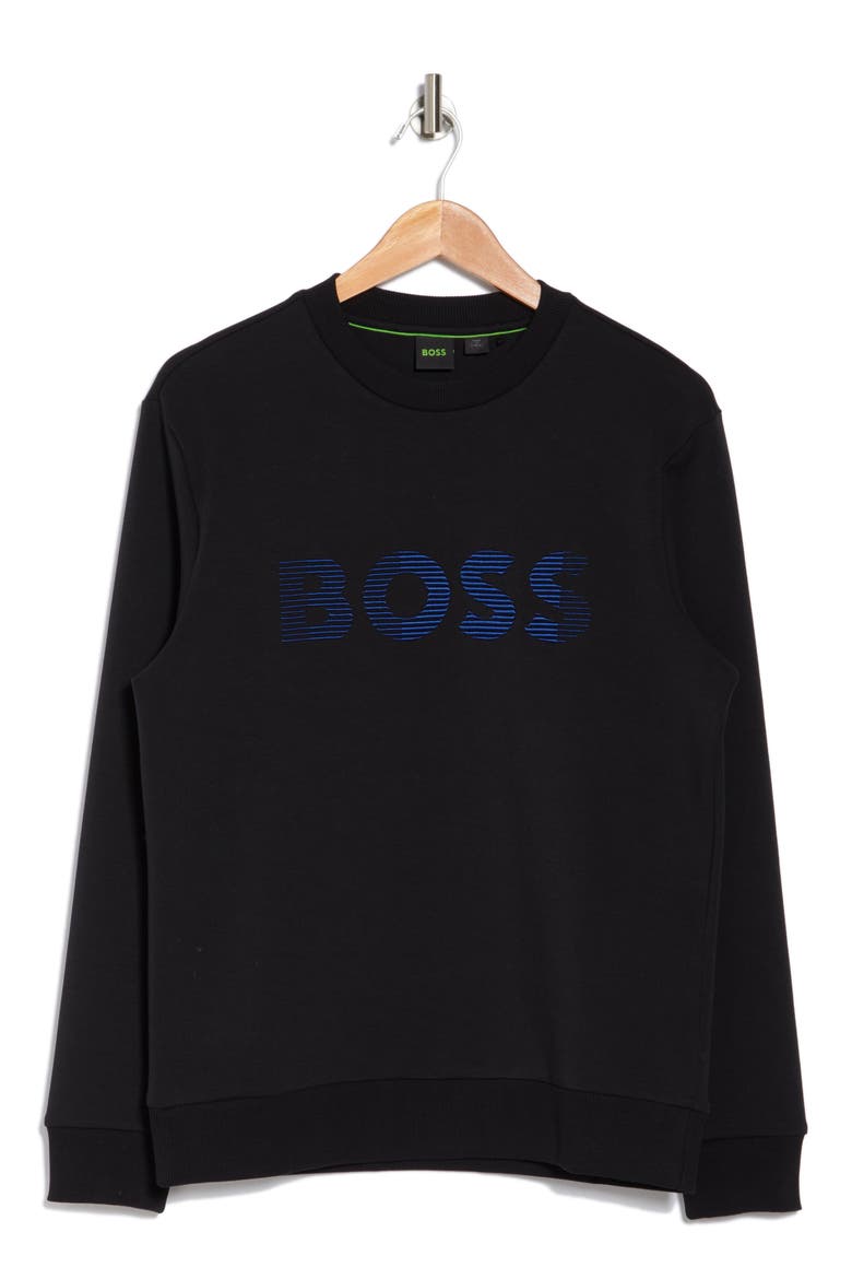 Salbo Crewneck Sweatshirt, Alternate, color, BLACK