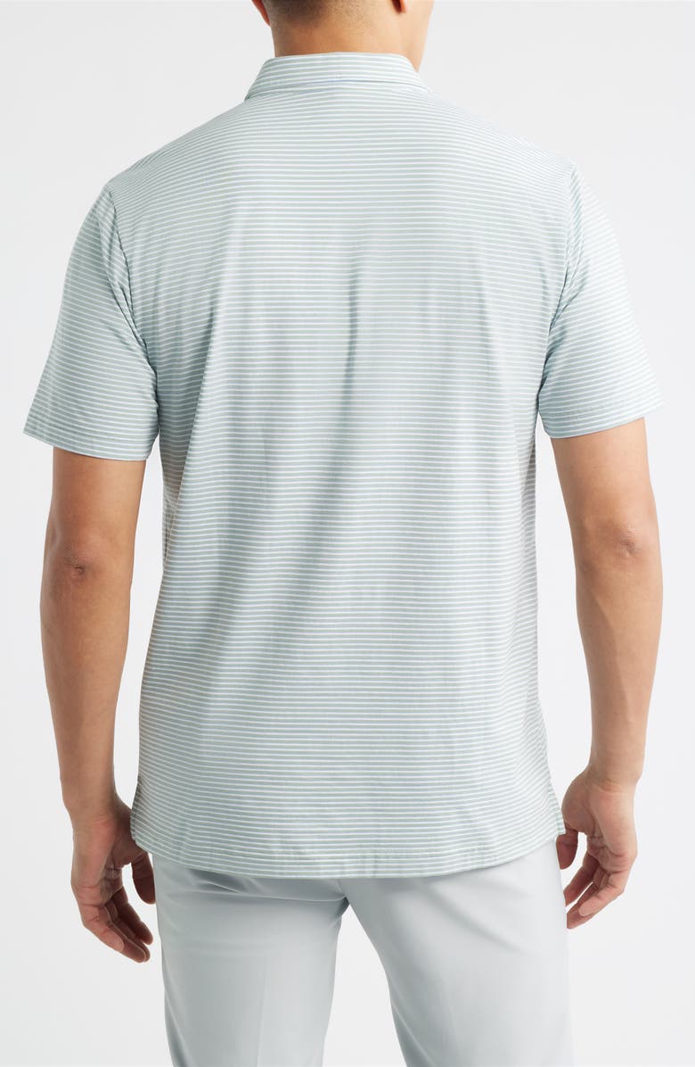 Peter Millar Crown Stripe Relaxed Fit Cotton Polo, Alternate, color, Grandview
