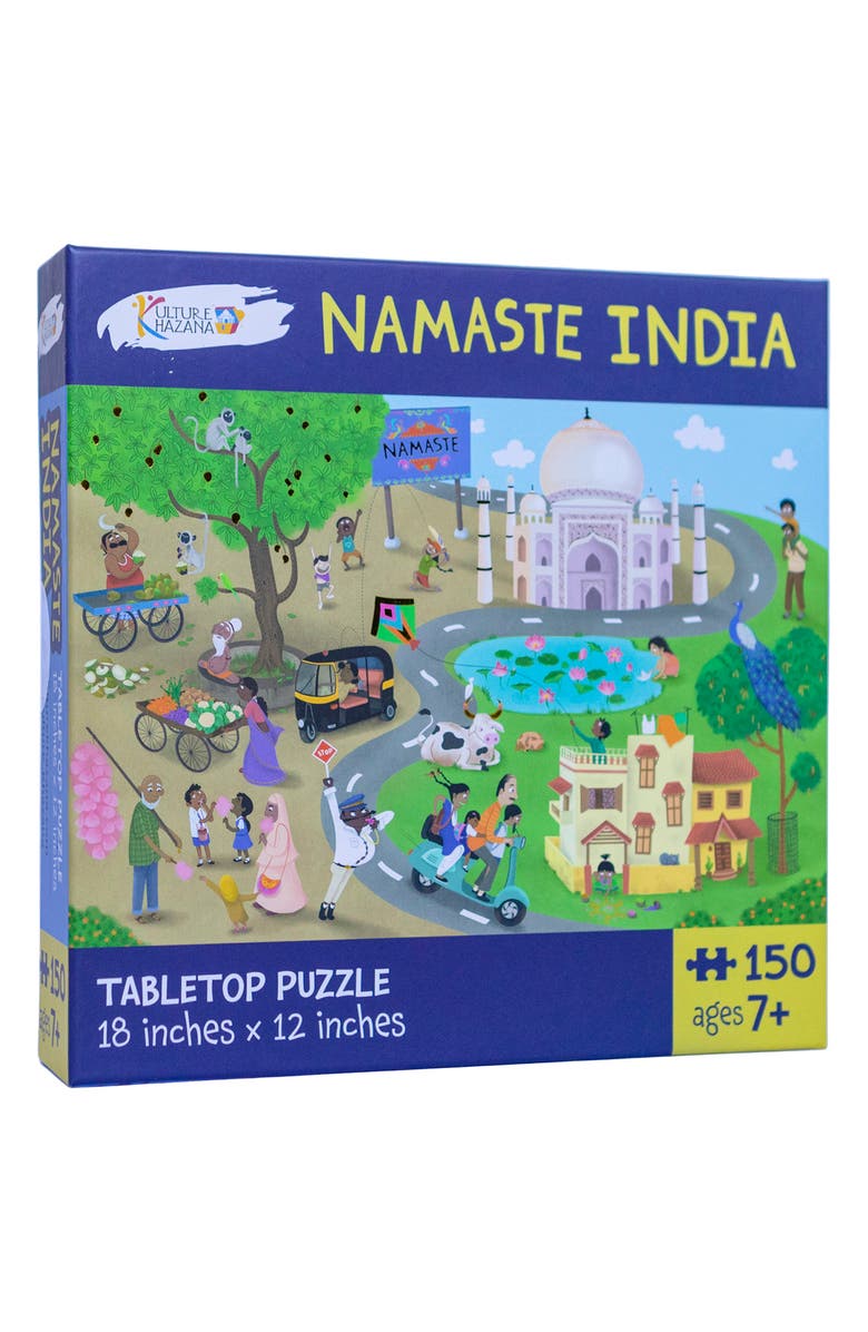 KULTURE KHAZANA Namaste India 150-Piece Tabletop Puzzle, Alternate, color, 
