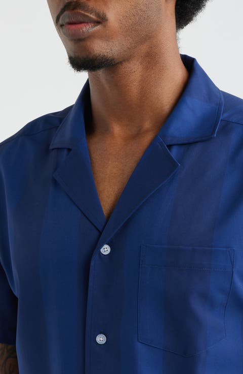 Navy Tonal Weekend Camp Shirt