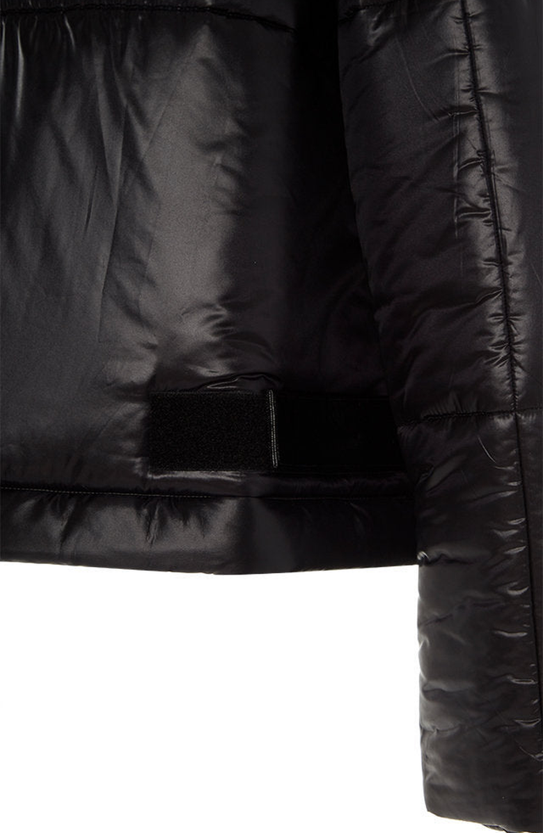 CAALO Sustainable Reversible Cropped Coat, Alternate, color, Black / Light Purple