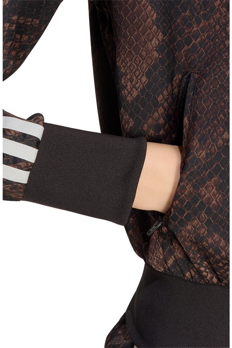 Snakeskin Print Track Jacket, Alternate, color, EARTH STRATA/ AURORA COFFEE