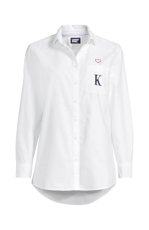 Lands' End Oxford Shirt In White