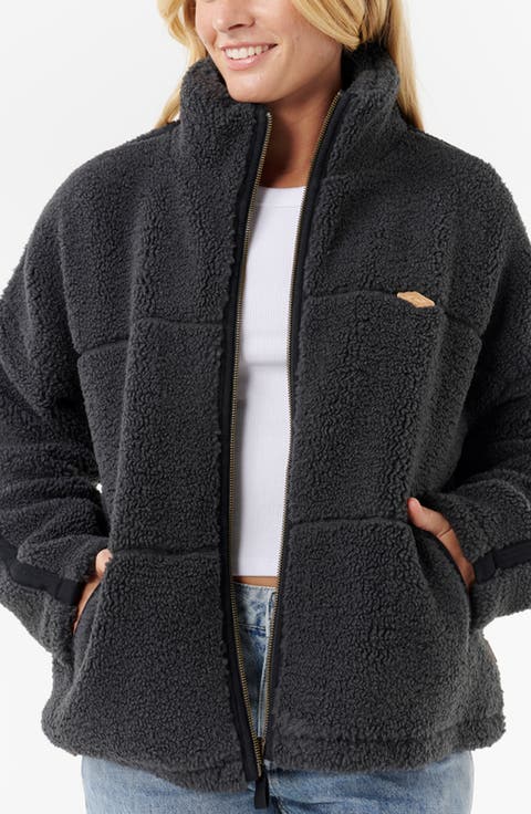 Cala Nights Textured Fleece Zip-Up Jacket