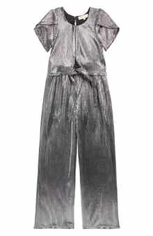 Truly Me Kids' Metallic Jumpsuit