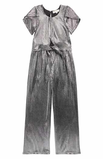Truly Me Kids' Metallic Jumpsuit