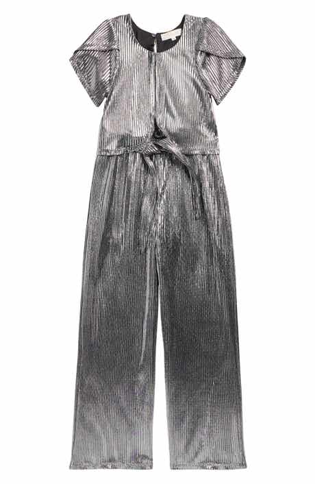 Truly Me Kids' Metallic Jumpsuit