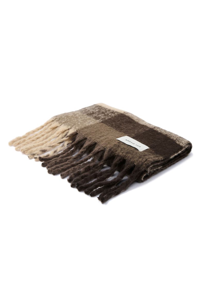 Arctic Fox
Co The Reykjavik Check Fringe Scarf, Alternate, color,
