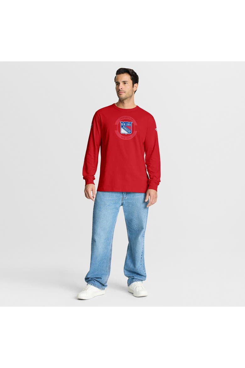 Men's Fanatics Red New York Rangers Authentic Pro Property Of Practice Long Sleeve T-Shirt, Alternate, color, Red