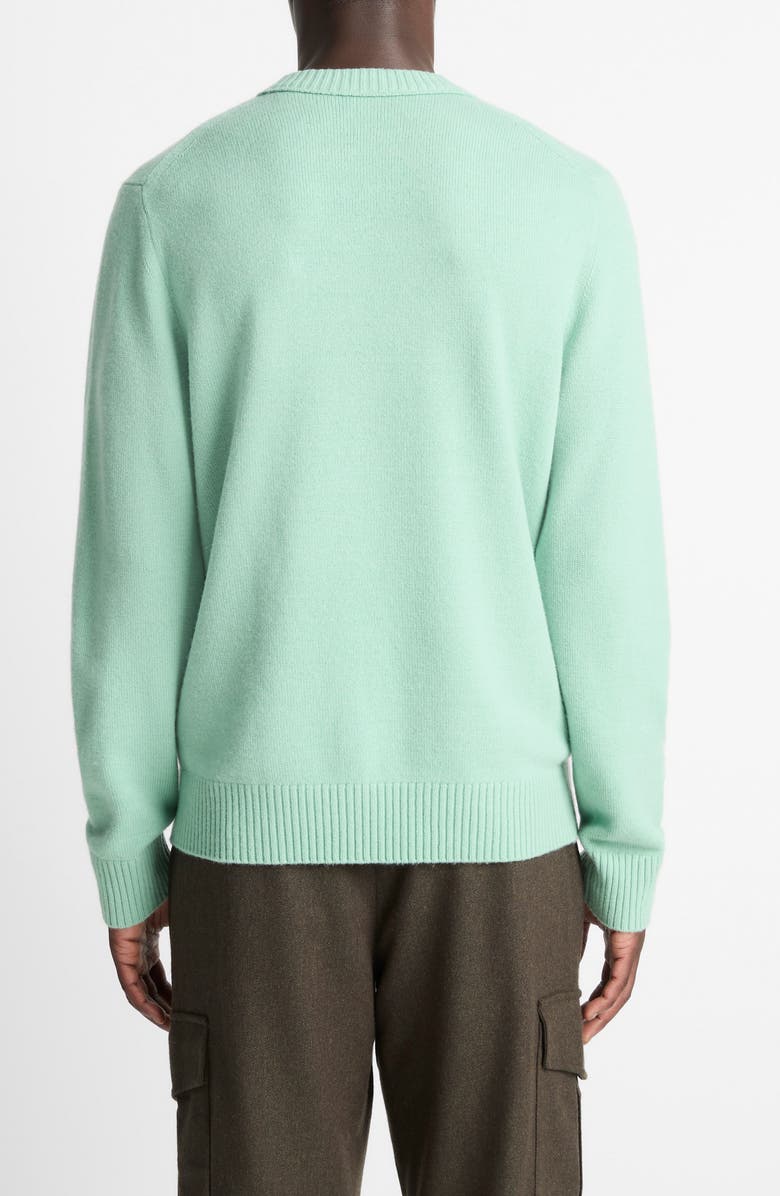 Vince Wool & Cashmere Crewneck Sweater, Alternate, color, Dark Caterpillar