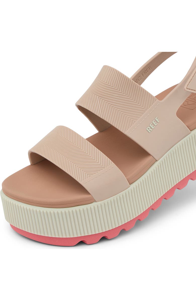 Reef Water Vista Platform Slingback Sandal, Alternate, color, Sunset Coral