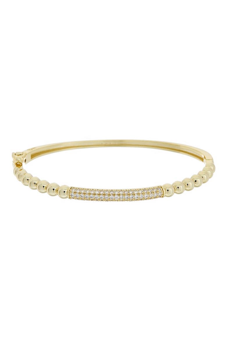 Cubic Zirconia Beaded Bangle Bracelet, Main, color, YELLOW