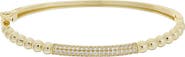 Juvell Cubic Zirconia Beaded Bangle Bracelet
