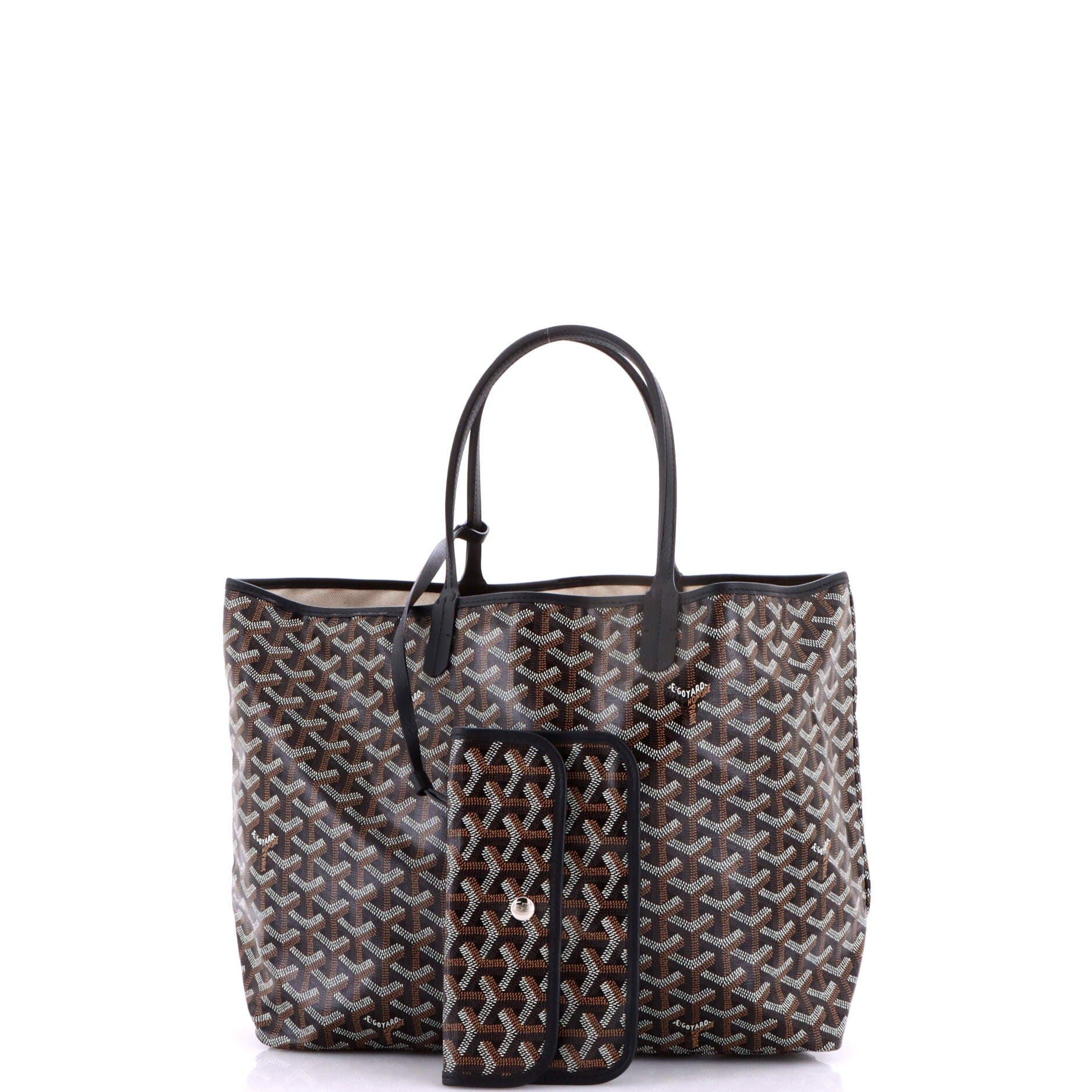 Pre-Owned Goyard Saint Louis Tote Coated Canvas PM, Alternate, color, Black
