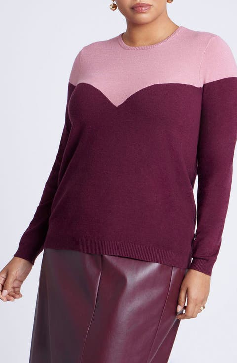 Sweetheart Colorblock Sweater