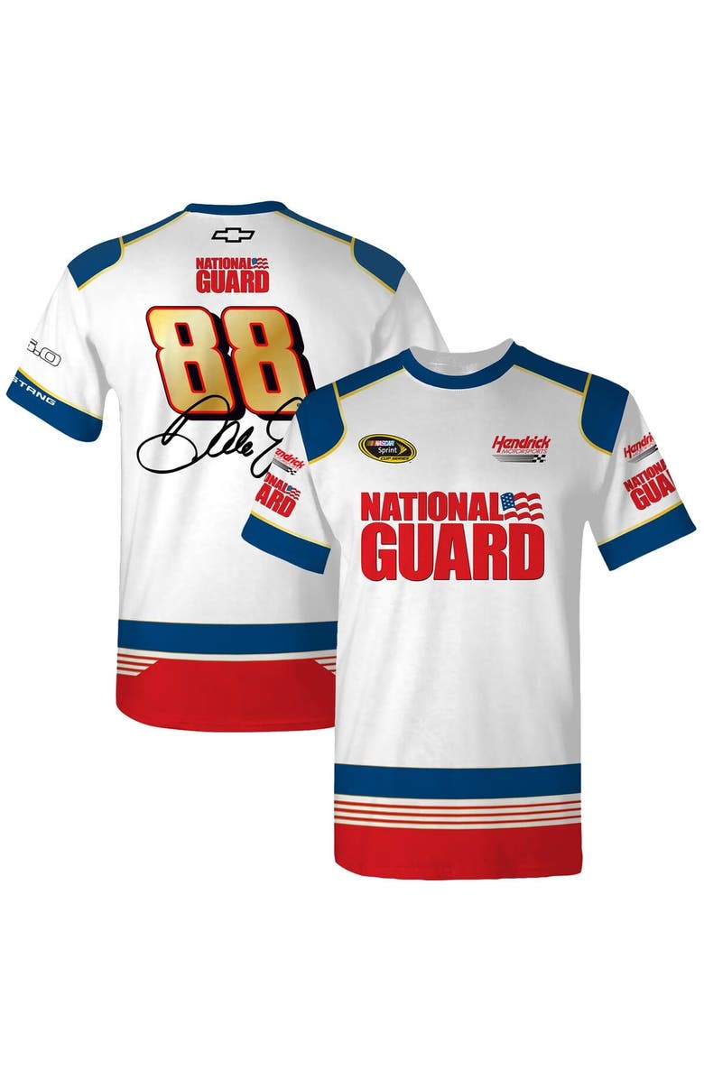 HENDRICK MOTORSPORTS TEAM COLLECTION Men's Hendrick Motorsports Team Collection White Dale Earnhardt Jr. National Guard Legend Uniform T-Shirt, Main, color, White