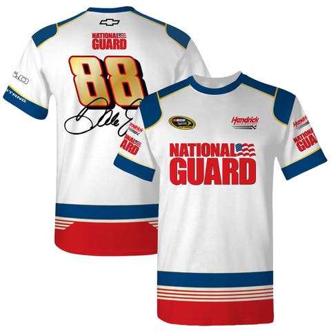 Men's Hendrick Motorsports Team Collection  White Dale Earnhardt Jr. National Guard Legend Uniform T-Shirt