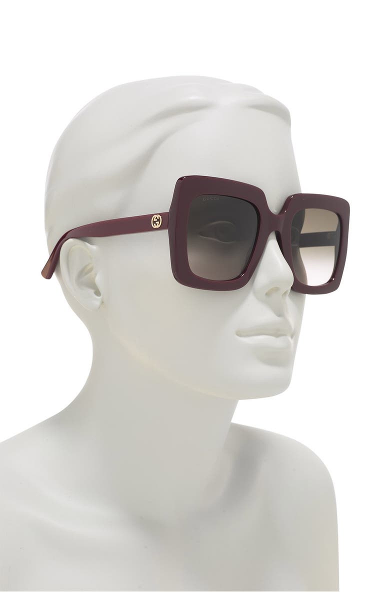Gucci 53mm Oversized Sunglasses, Alternate, color,