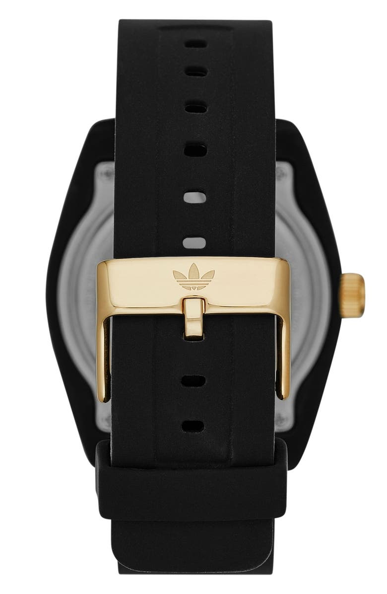 adidas Originals 'Santiago' Polyurethane Strap Watch, 42mm, Alternate, color, 