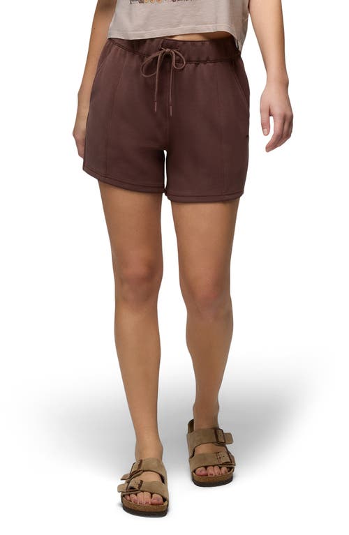 Prana Shea High Waist Drawstring Shorts In Mocha