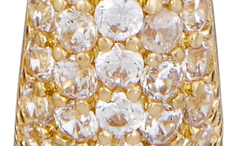 Savvy Cie Jewels Cubic Zirconia Graduated Hoop Earrings