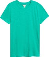 Caslon® Cotton Blend Crewneck T-Shirt