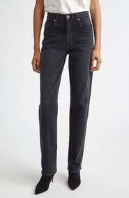 Veronica Beard Harley High Waist Arc Leg Jeans
