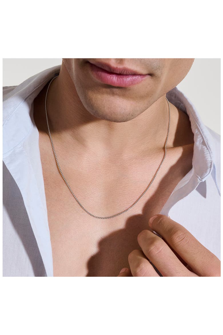 Box Chain Necklace, 1.6mm, Alternate, color, STERLING SILVER