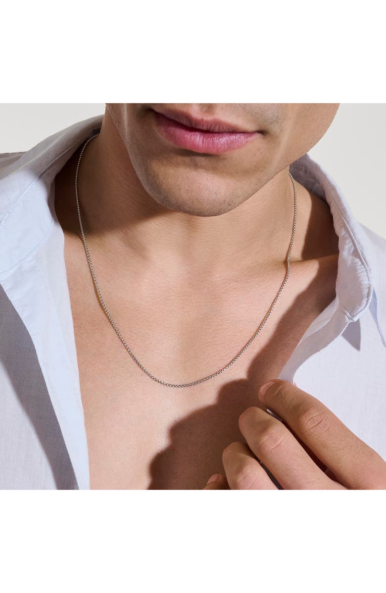 John Hardy Box Chain Necklace, 1.6mm, Alternate, color, Sterling Silver