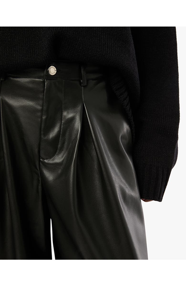 WeWoreWhat Vegan Leather Extreme Wide Leg Pant, Alternate, color,