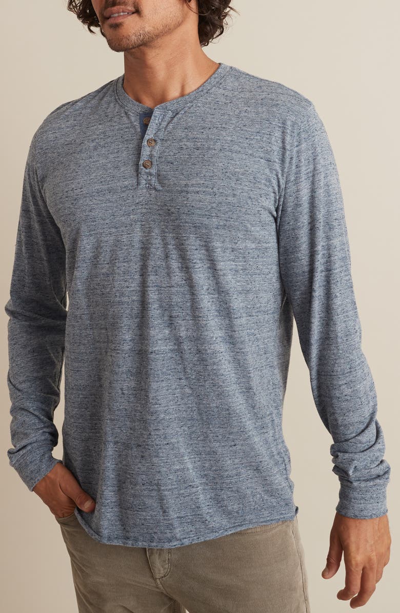 Marine Layer Cotton Blend Long Sleeve Henley, Alternate, color, 