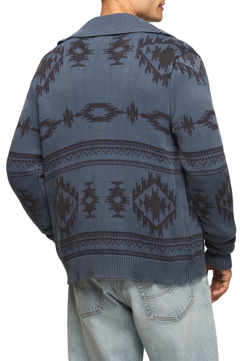 Southwestern Shawl Cardigan, Alternate, color, VINTAGE INDIGO
