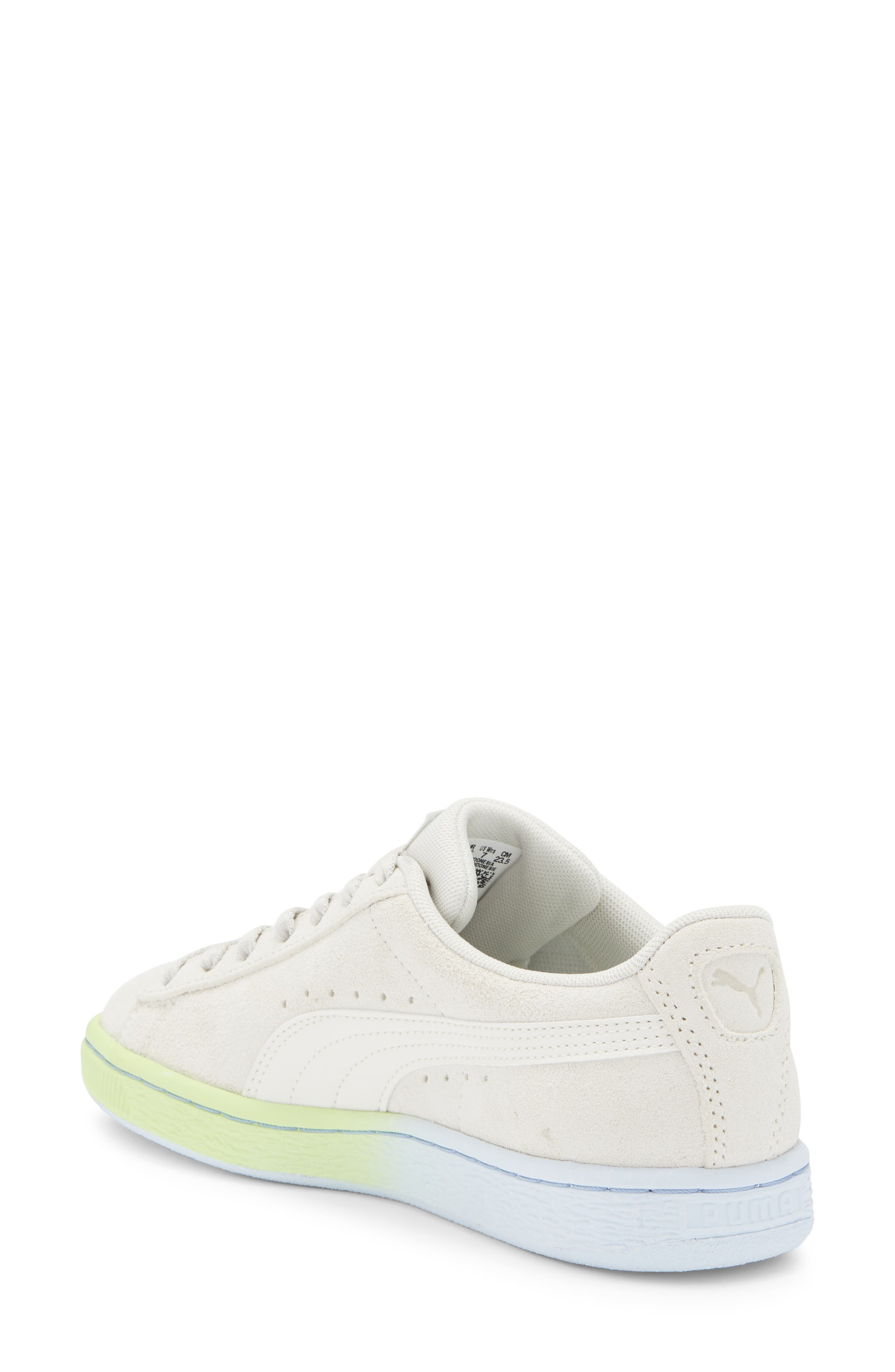 PUMA Classic Beach Days Sneaker, Alternate, color, Warm White-Spring Fern