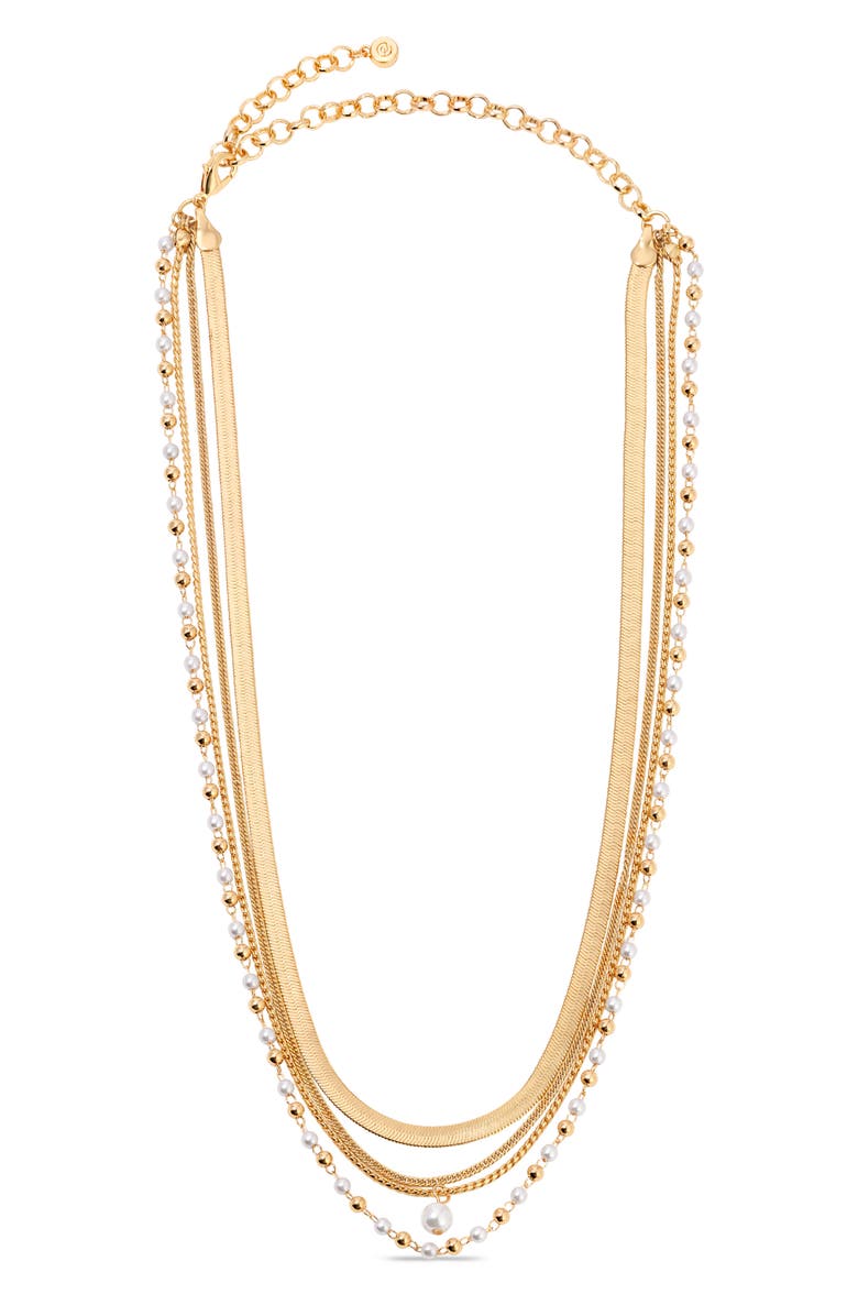 Ettika All the Chains Layered Necklace, Main, color, 