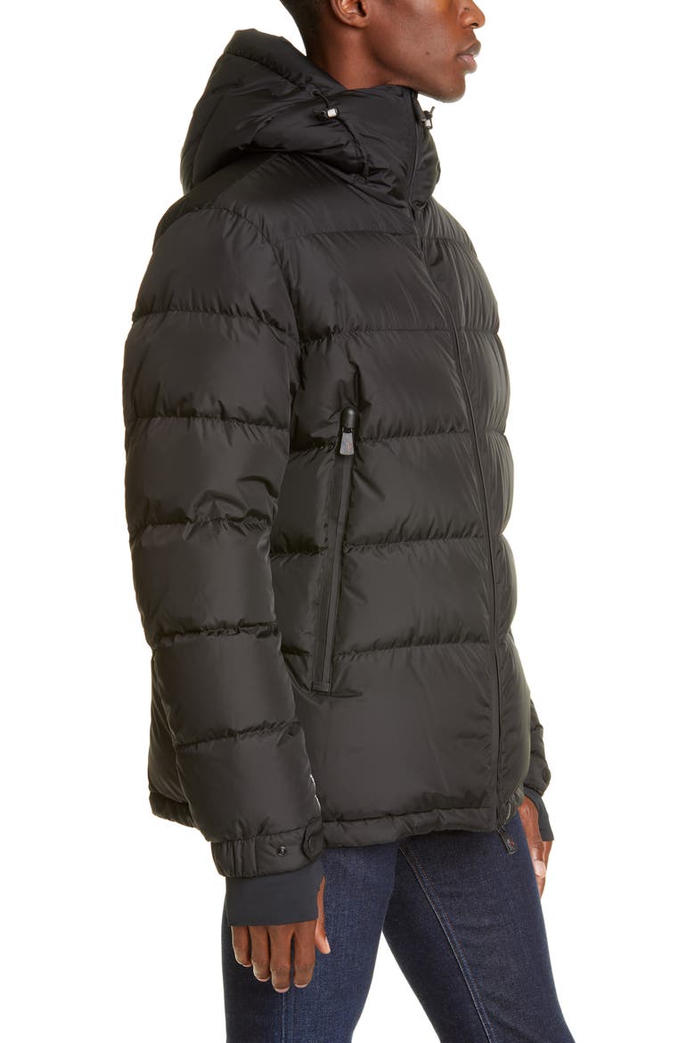 Grenoble Isorno Hooded Nylon Puffer Jacket, Alternate, color, BLACK