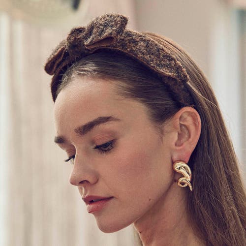 Lele Sadoughi Twirly Button Earrings In Gold