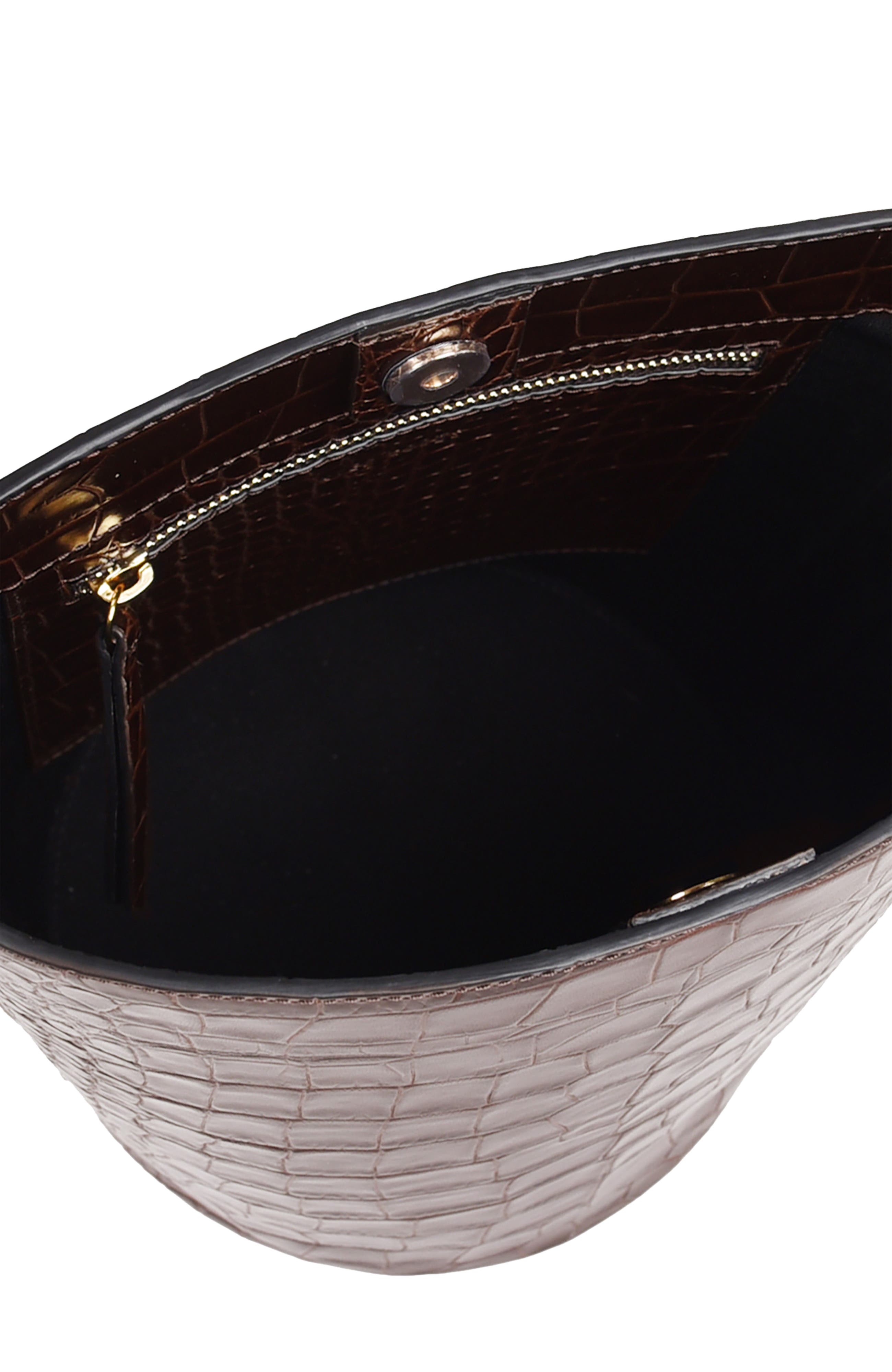 HYER GOODS Upcycled Leather Convertible Bucket Bag, Alternate, color, 