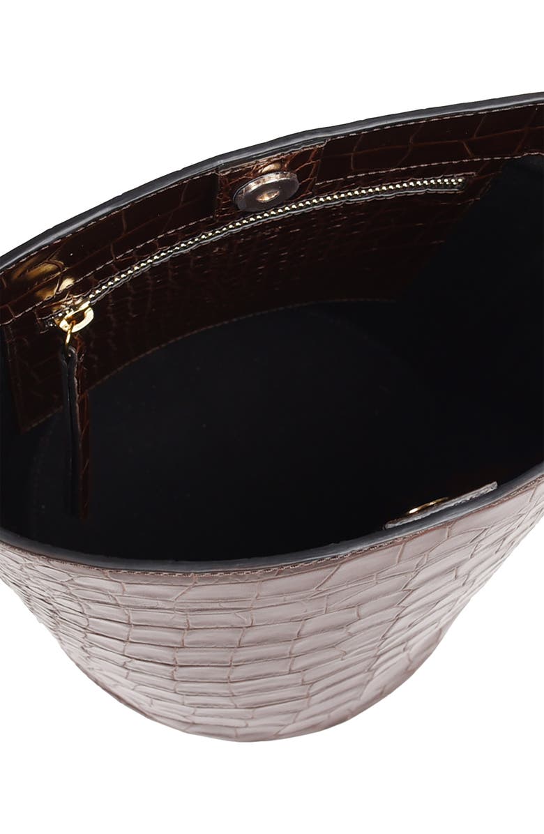 HYER GOODS Upcycled Leather Convertible Bucket Bag, Alternate, color,