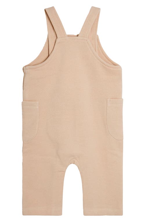 Jojo Maman Bébé Jojo Maman Bebe Giraffe Embroidered Overalls & T-shirt Set In Stone