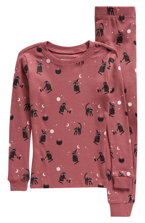 Kids' Glow in the Dark Fitted Two-Piece Pajamas