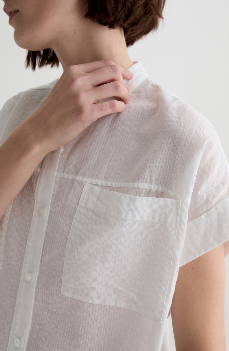 AG Ellis Cotton Blend Button-Up Shirt, Alternate, color, 