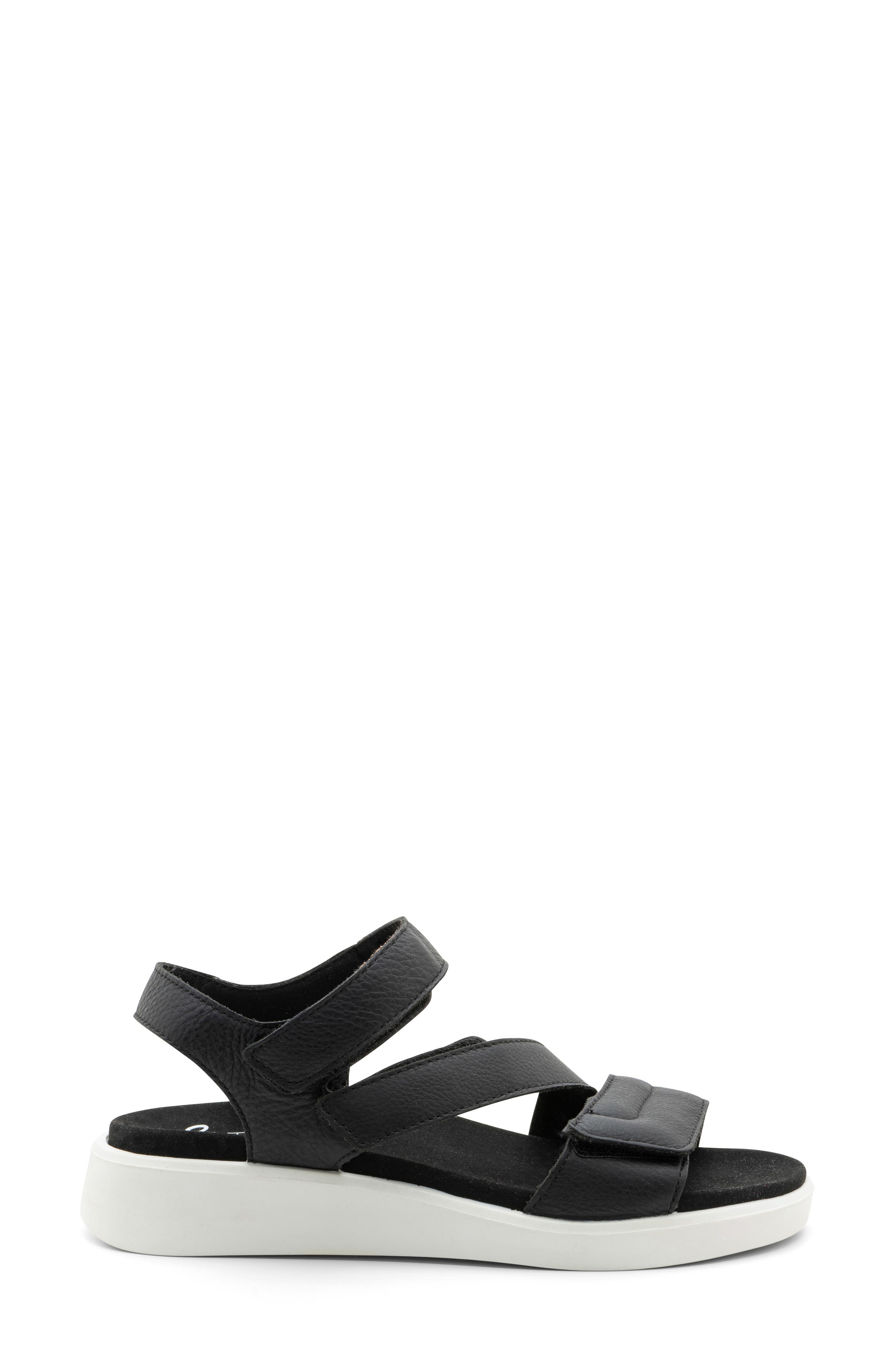 ara Marina Ankle Strap Sandal, Alternate, color, Black