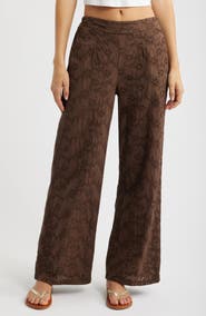 DELUC Colosseum Cotton Eyelet Pants