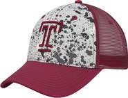COLOSSEUM Men's Colosseum Gray/Cherry Temple Owls Love Fern Trucker Snapback Hat