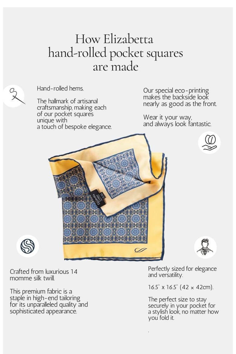 Sangiovese - Silk Pocket Square for Men, Alternate, color, Black and Red