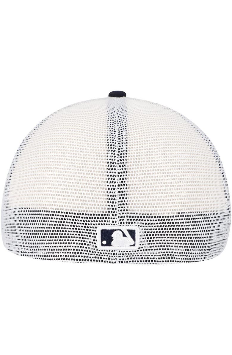 New Era Men's New Era Navy Detroit Tigers Team Color 59FIFTY Trucker Fitted Hat, Alternate, color, Navy