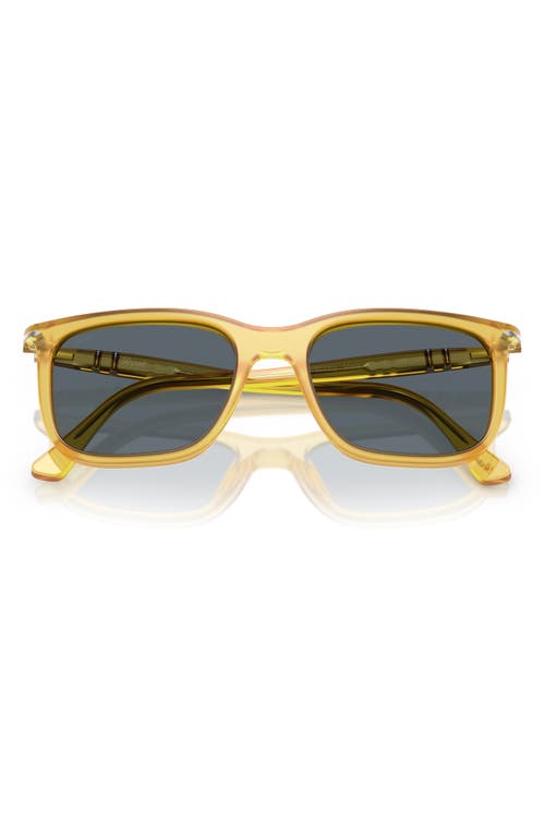 Persol 53mm Rectangular Sunglasses In Blue White